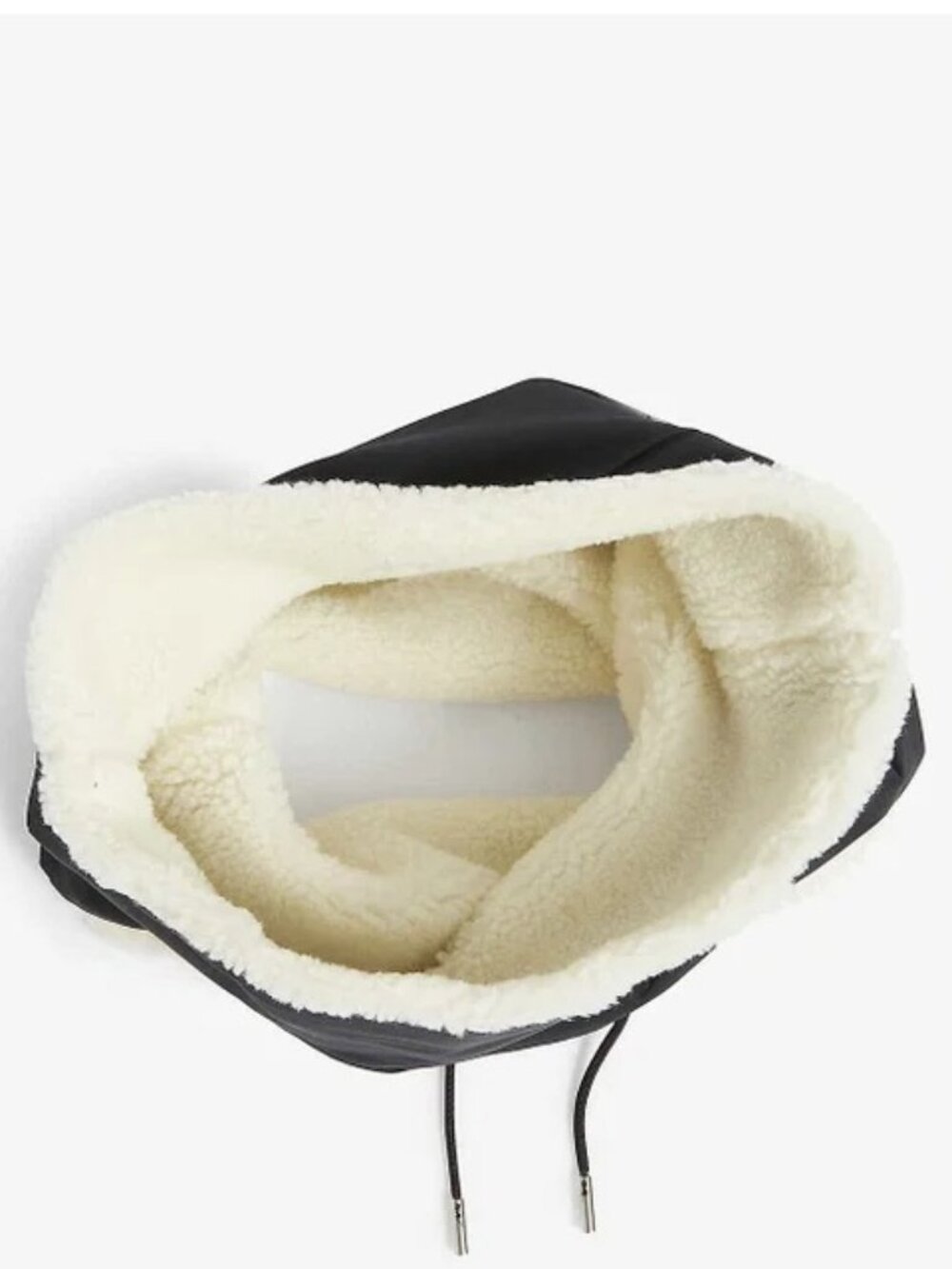 Alexander McQueen Graffiti Brand-Print Shearling-Lined Shell Snood Scarf